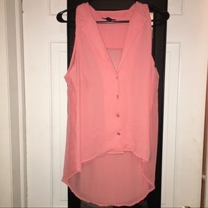 Sleeveless button down